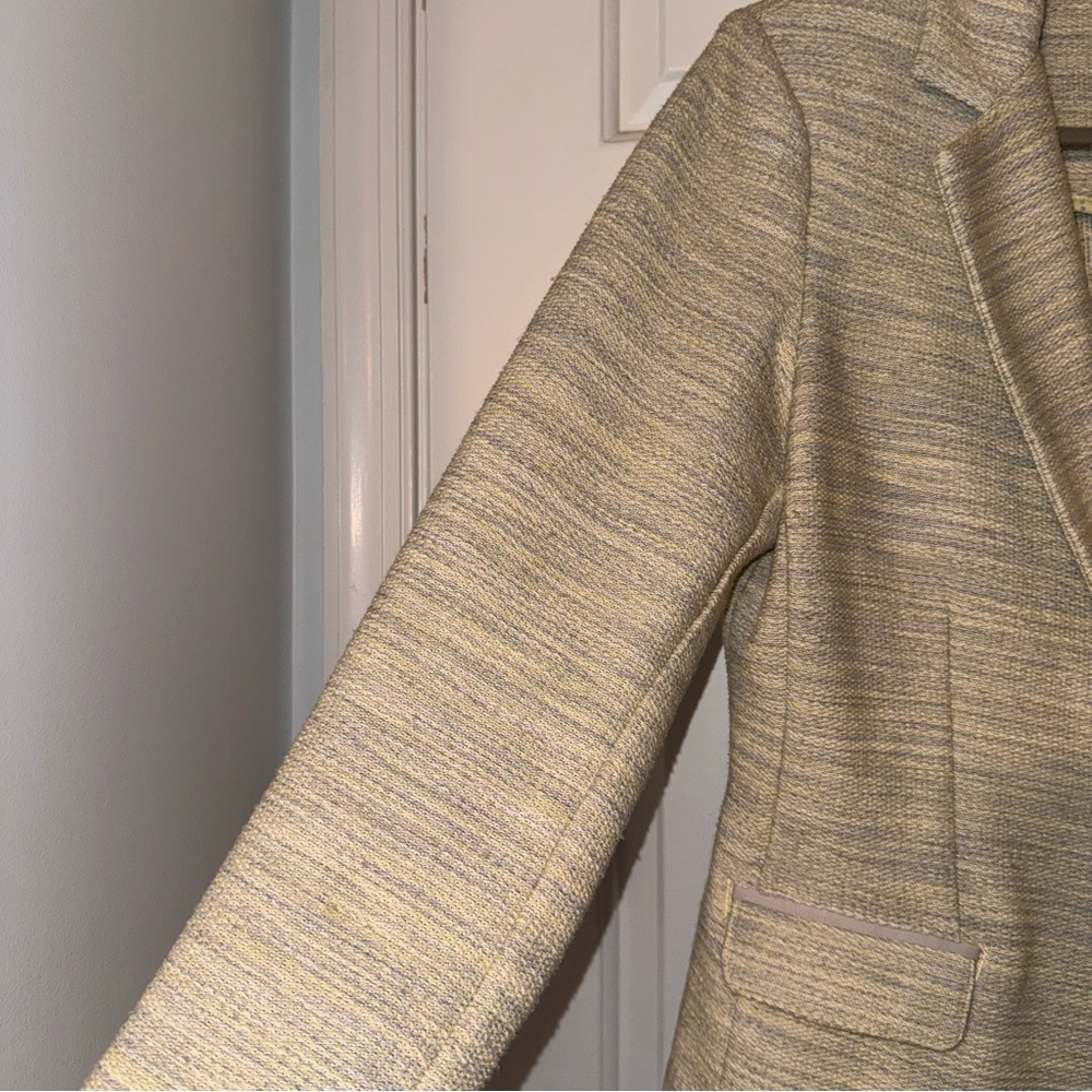 CAbi One Fine Day Lemon Zest Tweed Bouclé single button Blazer Jacket 8 - Picture 7 of 16